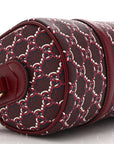 GG Shadow Monogram Ophidia Top Handle Bowler Bag  Rosso Ancora Red