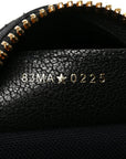 Shiny Grained Calfskin Macrocannage Medium D-Journey Bag Black