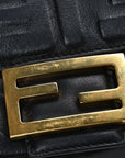 Nappa FF 1974 Embossed Baguette Black