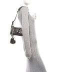 Metallic Agneau Arena Mini Le Cagole Duffle Crossbody Bag Silver
