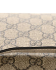 GG Supreme Monogram Small Horsebit 1955 Shoulder Bag Beige Mystic White