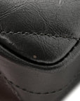 Metallic Aged Calfskin Chevron Quilted 2.55 Reissue Mini Flap Grey