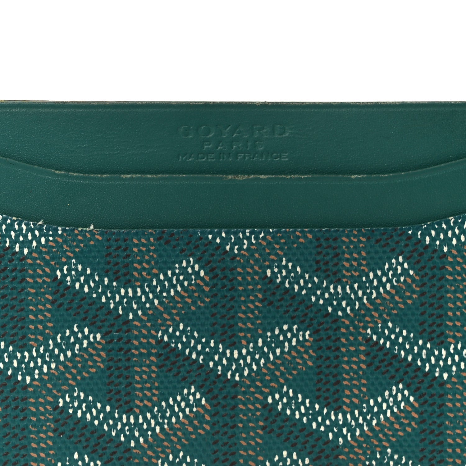Goyardine Saint Sulpice Card Holder Green
