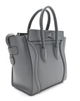 Baby Drummed Calfskin Micro Luggage Kohl