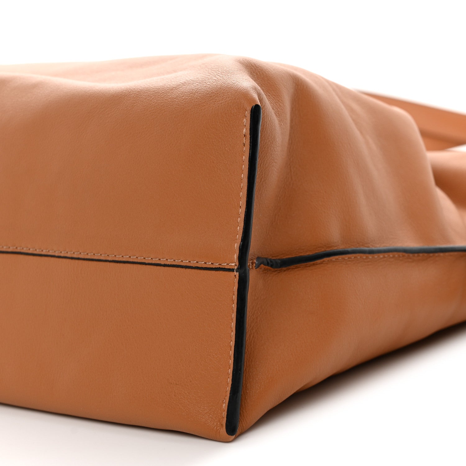 Calfskin Large Flamenco Knot Bag Warm Desert