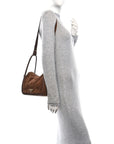 Camoscio Darling Shoulder Bag Cocoa Brown