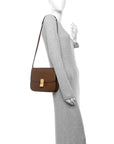 Box Calfskin Medium Classic Box Flap Bag Camel