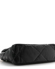 Lambskin Quilted Medium CHNL 19 Flap Black