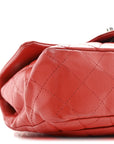 Lambskin Quilted Mini Rectangular Flap Red
