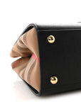 Calfskin Mega Check Small Banwell Tote Black