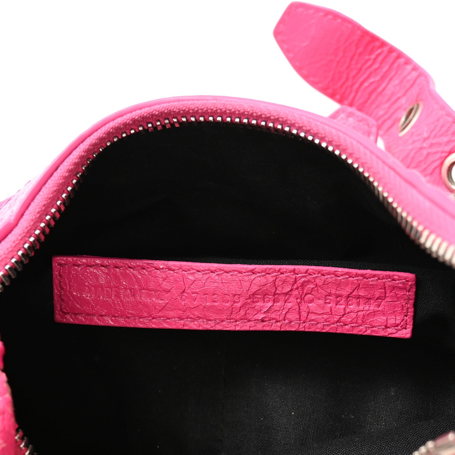 Agneau Arena Le Cagole Shoulder Bag XS Hot Pink