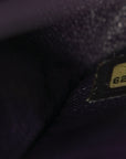 Caviar Quilted Small Double Flap Dark Purple