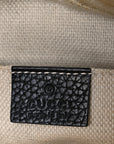 Pebbled Calfskin Small Soho Disco Bag Black