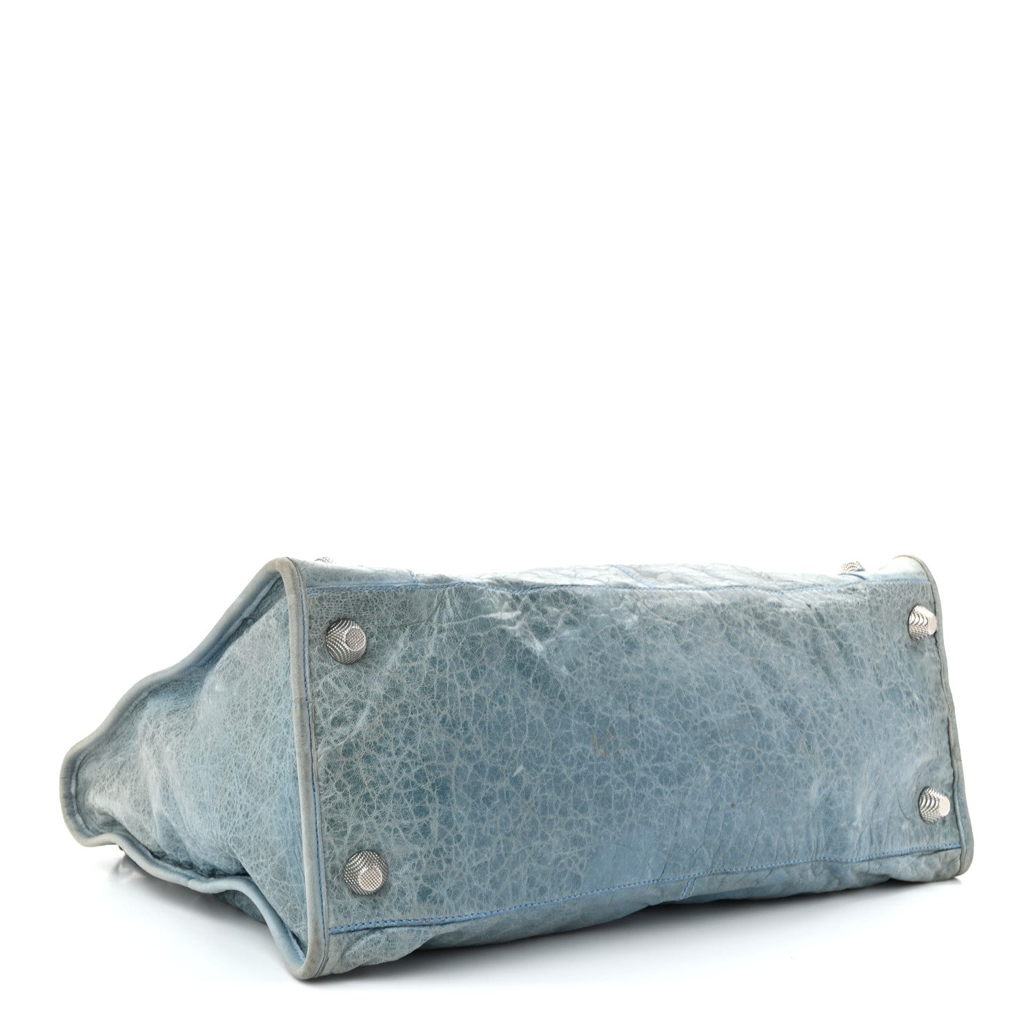 Agneau Giant 21 Silver Hardware Work Bleu Layette