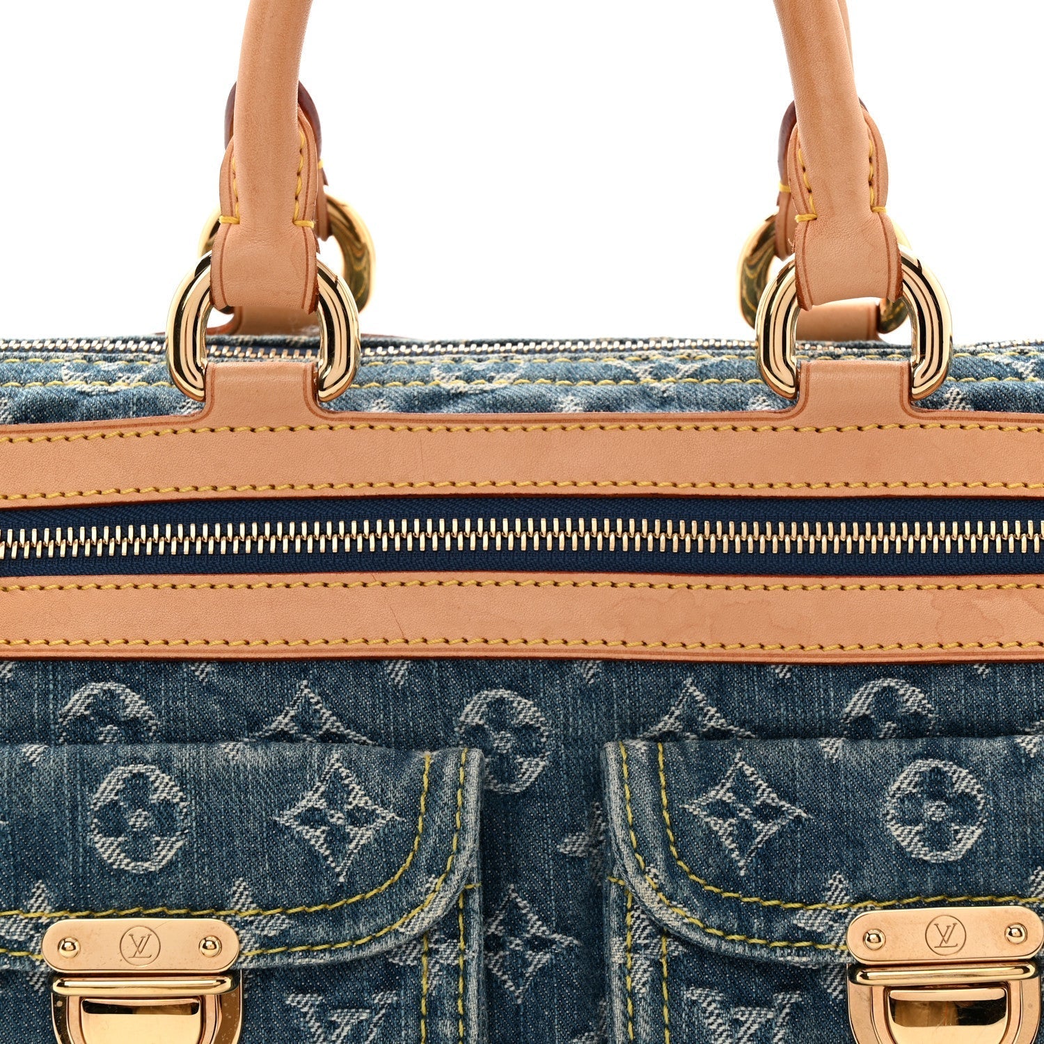 Monogram Denim Neo Speedy Blue