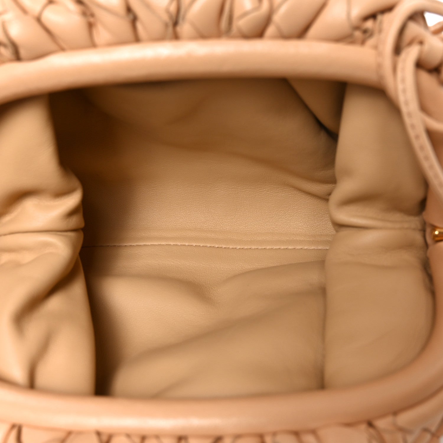 Nappa Intrecciato The Mini Pouch Almond
