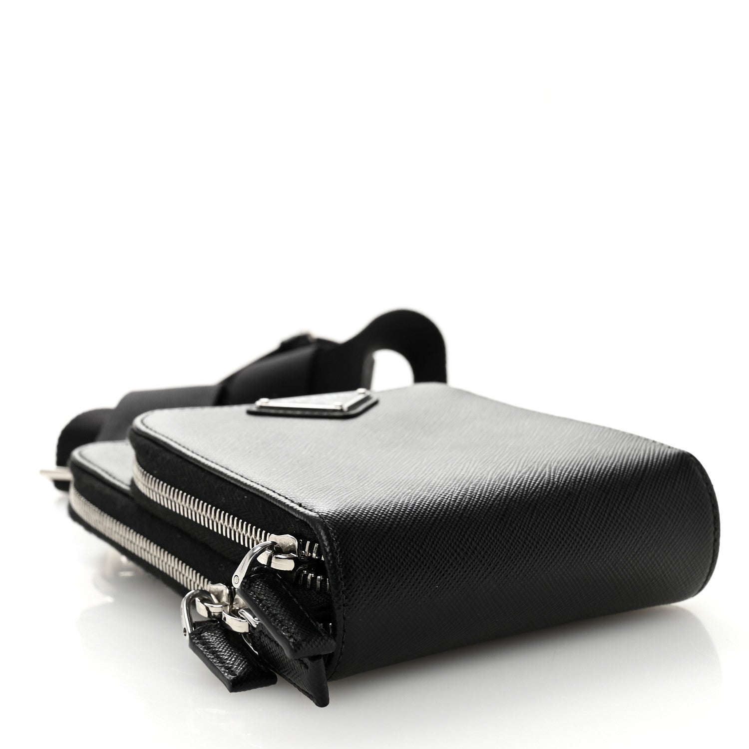 Saffiano Smartphone Case Crossbody Black