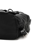 Tessuto Nylon Vela Cinch Backpack Black