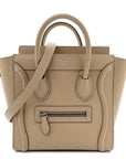 Drummed Calfskin Nano Luggage Dune