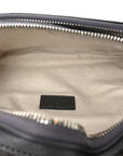 GG Supreme Monogram Textured Dollar Calfskin Ophidia Belt Bag Grey Black Graphite Grey