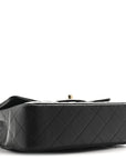 Lambskin Quilted Mini Rectangular Flap Black