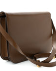 Box Calfskin Medium Classic Box Flap Bag Camel