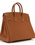 Togo Birkin 25 Gold