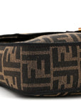 Fabric Jacquard FF 1974 Medium Baguette Tobacco Moro Black