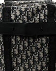 Oblique Calfskin Safari Backpack Navy Blue