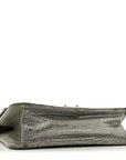 Metallic Lizard Miss D1OR Promenade Pouch Gunmetal