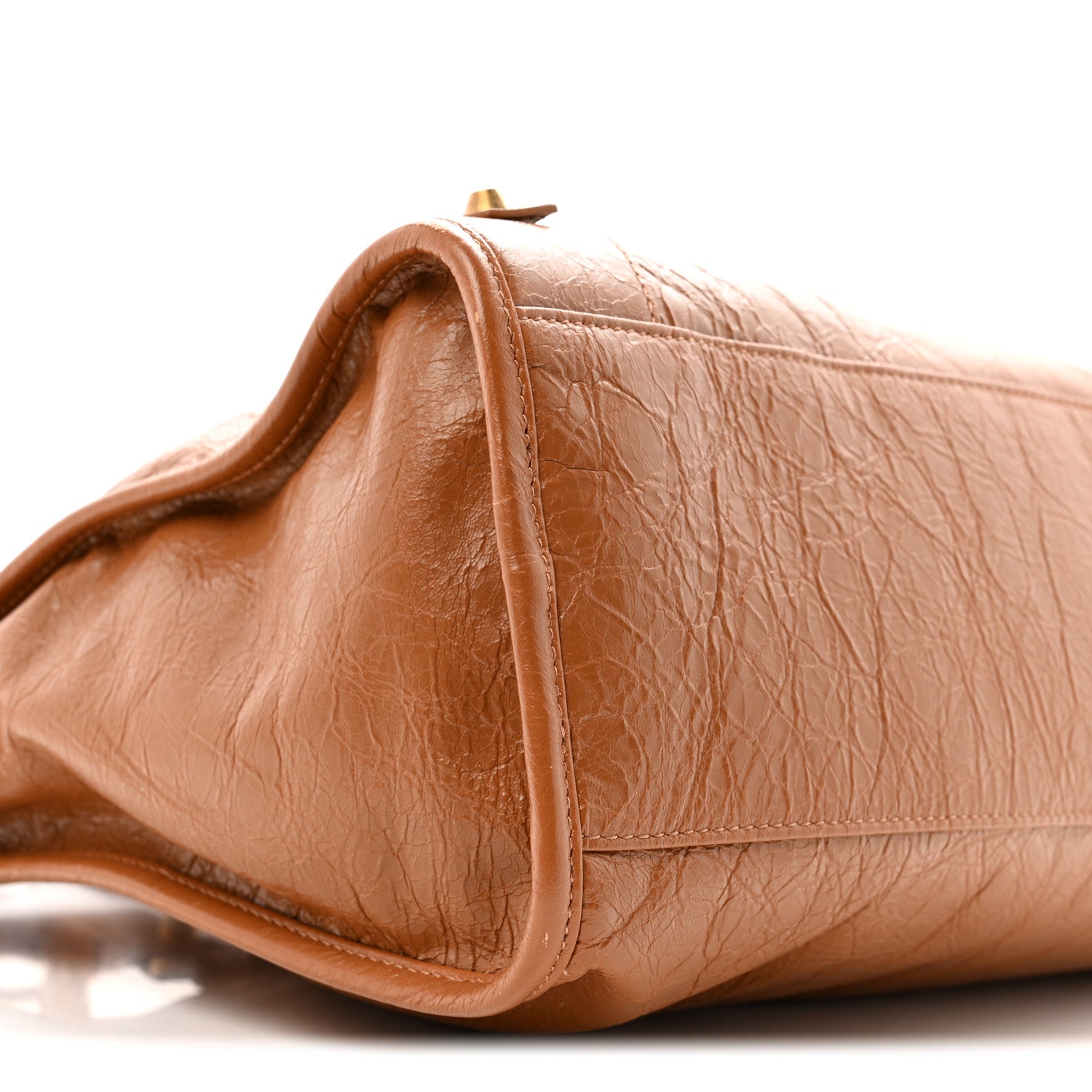 Agneau Arena Gold Hardware Medium Le City Camel
