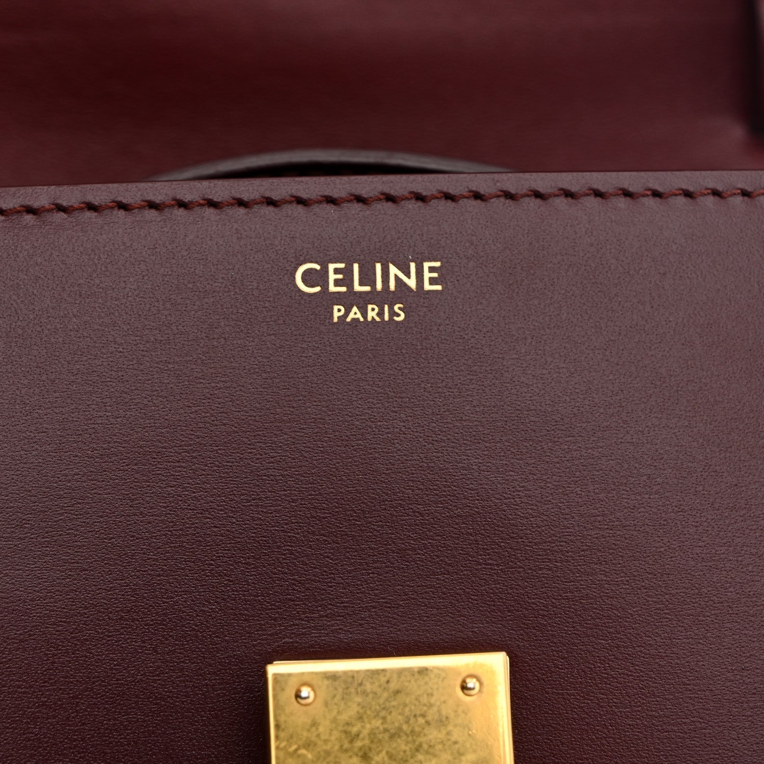Box Calfskin Teen Classic Box Flap Bag Burgundy