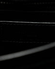 Calfskin Y Quilted Monogram Monochrome Toy Loulou Crossbody Bag Black