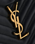 Calfskin Matelasse Monogram Lou Camera Bag Deep Marine
