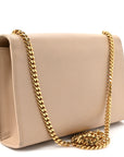 Smooth Calfskin Medium Classic Monogram Kate Tassel Satchel Nude Powder