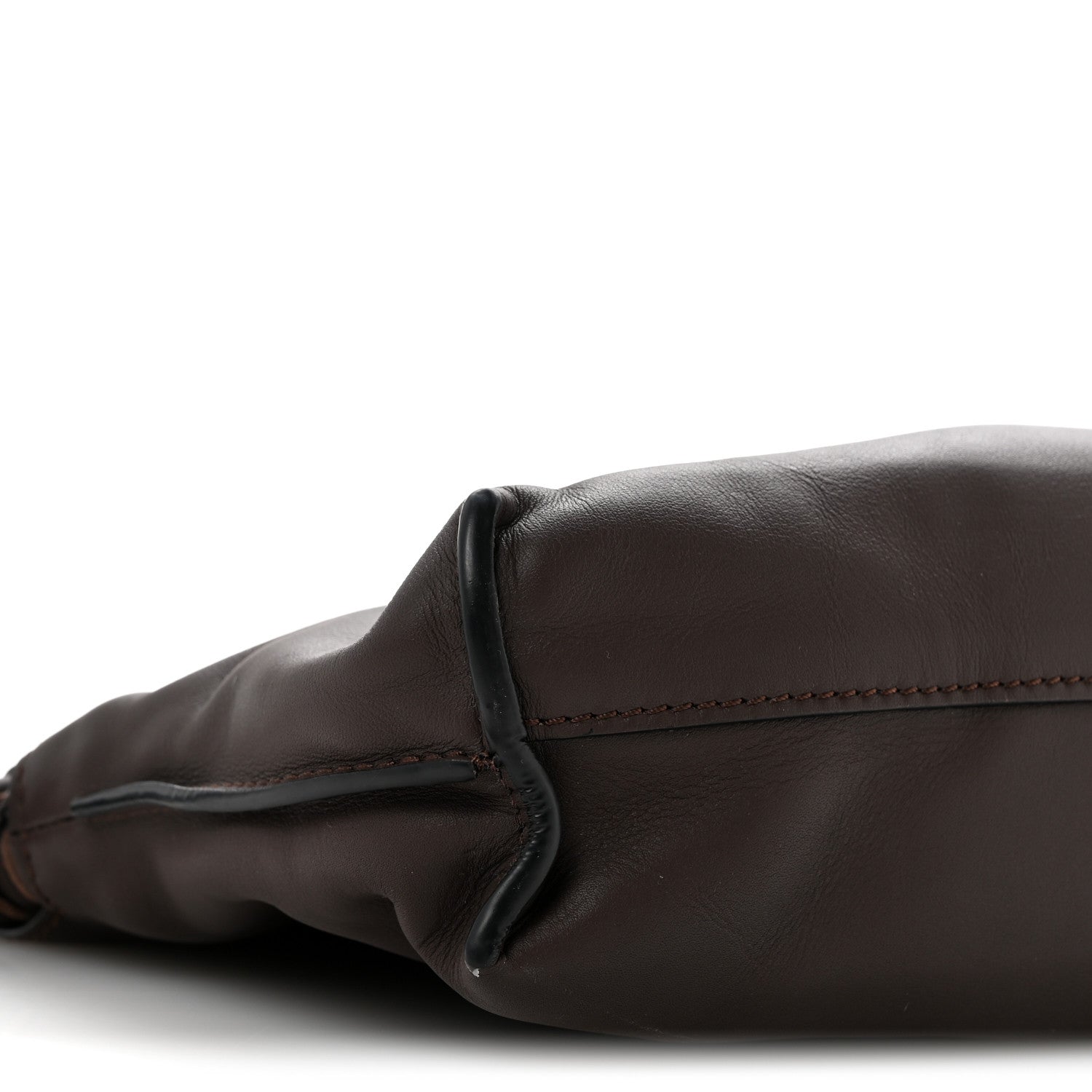 Calfskin Mini Flamenco Knot Bag Chocolate
