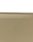 Nappa Maxi Intrecciato Cassette Zipped Card Case Travertine