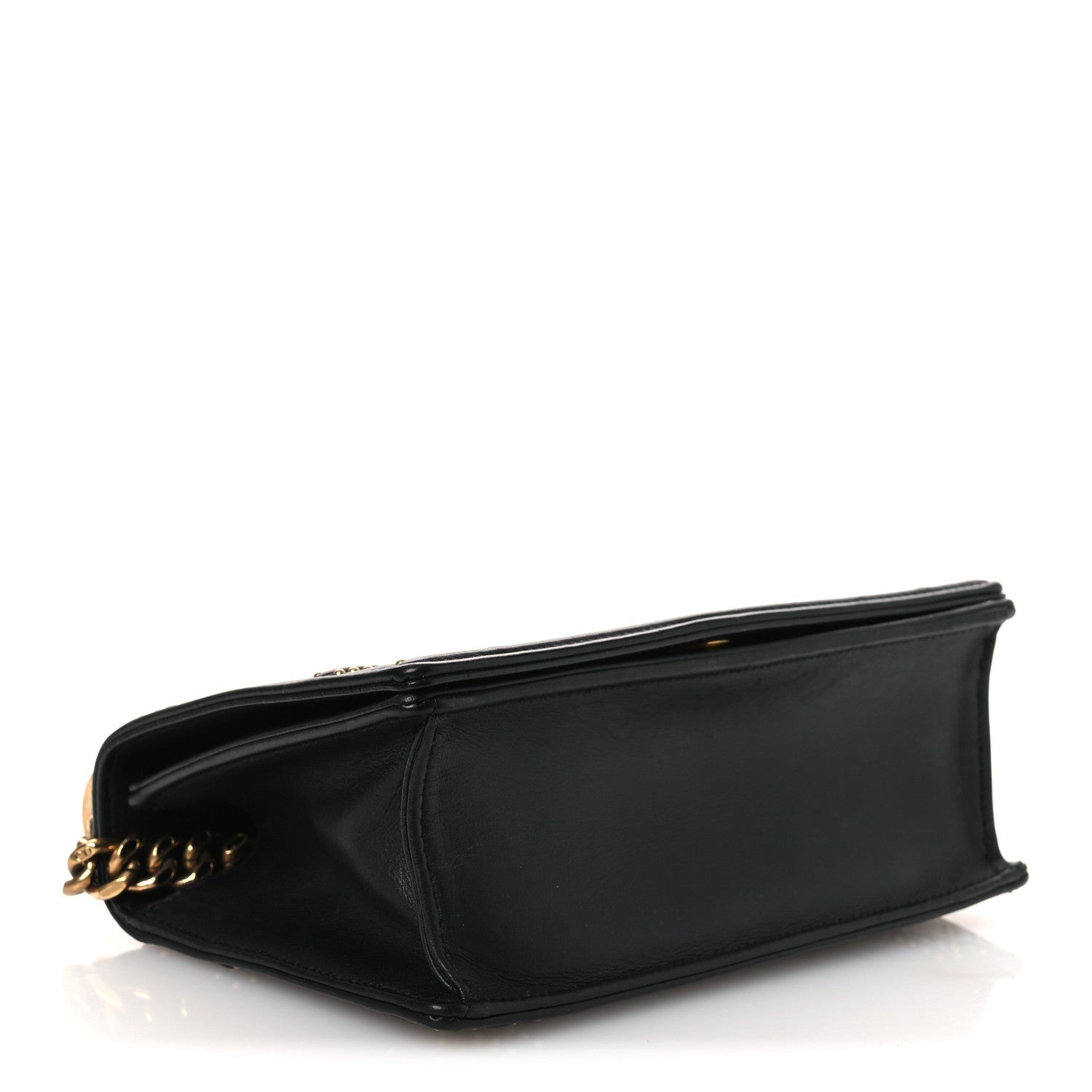 Lambskin Studded Medium D1ORama Flap Bag Black