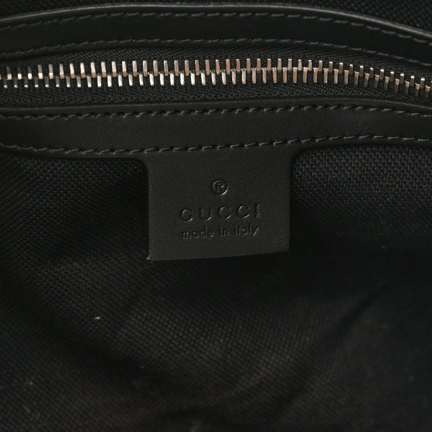 Soft GG Supreme Monogram Appia Calfskin Web Large Carry On Duffle Bag Black Grey