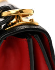 City Calfskin Saffiano Cahier Bag Fuoco Black