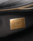 Shearling Vitello Dolce Macro FF 1974 Baguette Tobacco Black