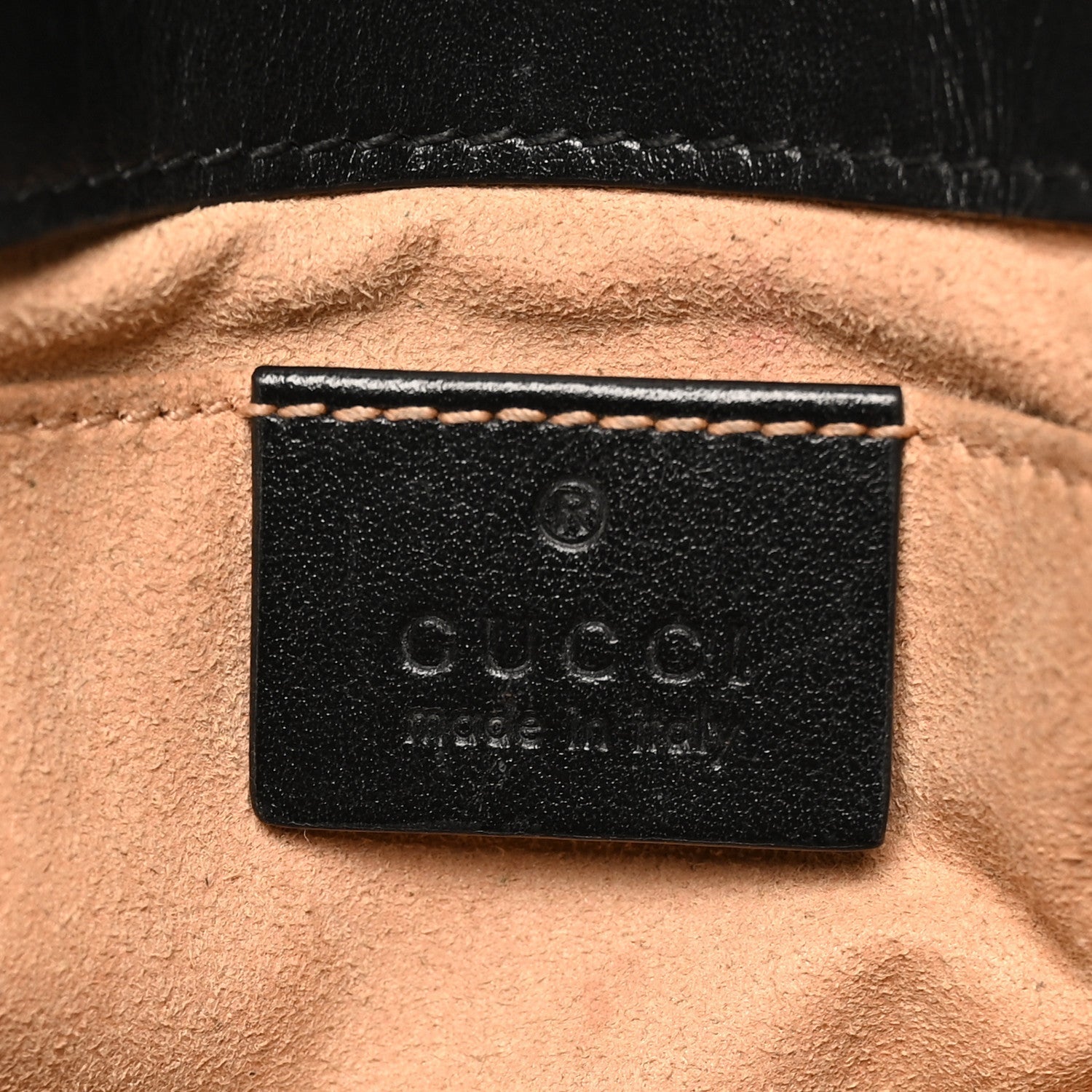 Calfskin Matelasse Mini GG Marmont Shoulder Bag Black