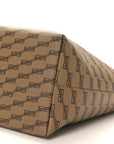 Coated Canvas BB Monogram Large Signature East West Shopper Bag Beige Brown