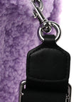 Polyester Cotton Small The Teddy Traveler Tote Bag Lilac