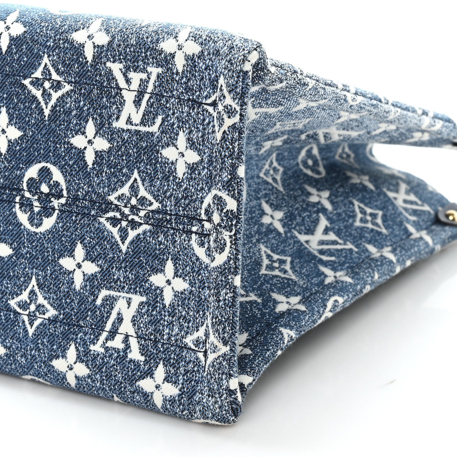 Monogram Jacquard Denim Onthego MM Bleu