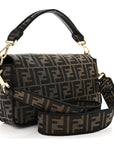 Fabric Jacquard FF 1974 Medium Baguette Tobacco Moro Black