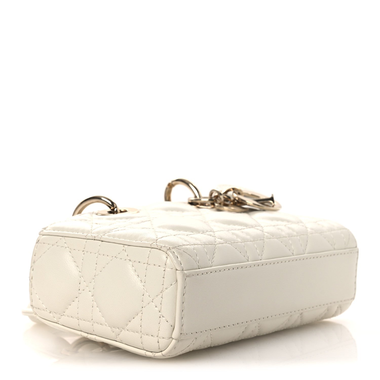Lambskin Cannage Micro Lady D-Joy Latte