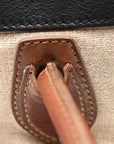 Canvas Smooth Calfskin Micro Tri-Color Luggage Natural Black Tan