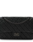 Aged Calfskin Quilted 2.55 Reissue 225 Flap So Black
