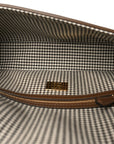 Wool Vitello King Houndstooth FF Embroidered Baguette Beige Moro